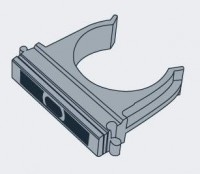 Держатель (клипса) трубы ПВХ 16мм - Когти монтерские, лазы, электромонтаж, кабель, гофротруба, коробка распред